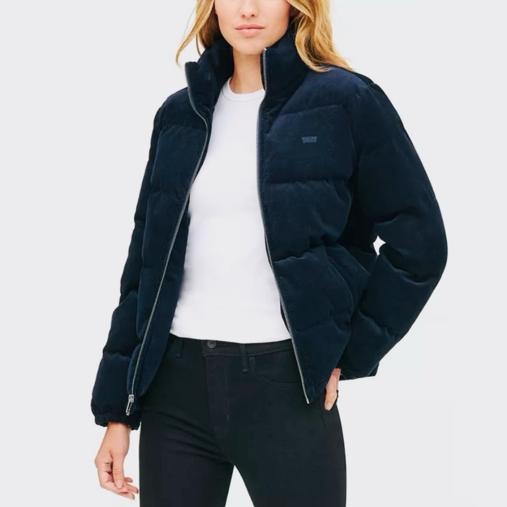 NWOT Women's Levi's Corduroy Puffer Jacket - Picture 4 of 7